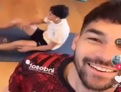 Momen Lucu Tingkah Random Sandy Walsh ke Rafael Struick, Semanggap, Semangat, Semangat