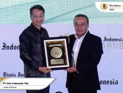 PT Vale Raih Penghargaan Bisnis Indonesia Awards 2024, Dinilai Adaptif dan Patuh ESG dalam Berbisnis