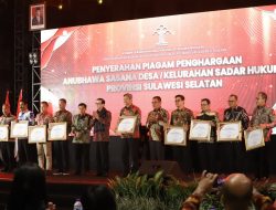 Menkumham Resmikan 33 Desa dan Kelurahan Sadar Hukum Se-Sulsel