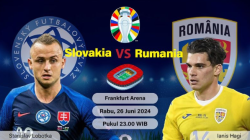Pertandingan grup E piala eropa 2024 Slovakia vs Rumania. (ANTARA/Dasri/Nurul)