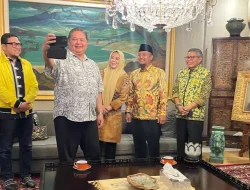 Beredar Foto Airlangga Selfie dengan Sudirman-Fatma, Beri Rekomendasi Golkar di Pilgub Sulsel?