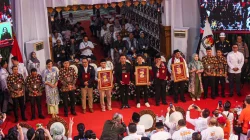 Pasangan calon gubernur dan calon wakil gubernur (cagub-cawagub) Jakarta. (Miftahul Hayat/ Jawa Pos)