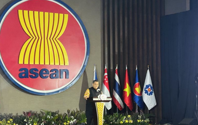 Direktur Eksekutif ASEAN Foundation, Piti Srisangnam dalam AI Opportunity Southeast Asia Forum di Sekretariat ASEAN, Jakarta, Rabu (2/10/2024). (ANTARA/Kuntum Riswan.)