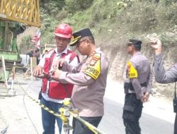 Akan Ditutup Total 9 Jam, Kapolres Maros Cek Lokasi Pengerjaan Proyek Jembatan Elevated Tompo Ladang