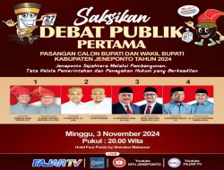 Debat Perdana Pilkada Jeneponto Disiarkan Langsung FAJAR TV Malam Ini
