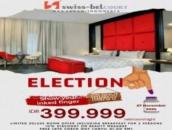 Semarakkan Pilkada 2024, Swiss-Belcourt Makassar Beri Diskon Khusus ‘Tinta Ungu’