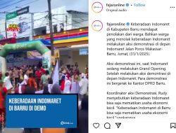 Tolak Kehadiran Indomaret di Barru, Pedagang Unjuk Rasa karena Khawatir Pendapatan Menurun