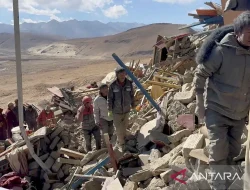 Gempa Dahsyat 6,8 SR Guncang Tibet, 126 Warga Meninggal dan 188 Luka