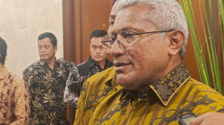 Kepala Badan Narkotika Nasional (BNN) Komjen Pol. Marthinus Hukom saat ditemui usai acara Ibadah dan Perayaan Natal 2024 BNN di Jakarta, Selasa (21/1/2025) malam. (ANTARA/HO-BNN RI)