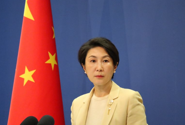 Juru Bicara Kementerian Luar Negeri China Mao Ning dalam konferensi pers di Beijing pada Kamis (23/1/2025) (ANTARA/Desca Lidya Natalia)
