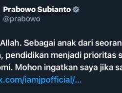 Kemendiktisaintek Terkena Efisiensi Anggaran, Netizen Tagih Janji Presiden Prabowo Lewat Cuitan Lamanya