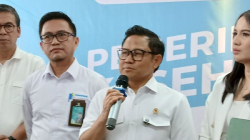 Menteri Koordinator (Menko) Pemberdayaan Masyarakat Muhaimin Iskandar (Azmi Samsul Maarif)
