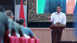 Wakil Menteri Pertanian (Wamentan) Sudaryono dalam Rapat Koordinasi (Rakor) Teritorial Mabes TNI yang bertajuk Sinergi Akselerasi Swasembada Pangan Nasional di Denma Mabes TNI, Jakarta. ANTARA/HO-Humas Kementan