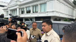 Menteri Perumahan dan Kawasan Permukiman (PKP) Maruarar Sirait saat ditemui di Istana Kepresidenan Jakarta, Jumat (21/2/2025). (ANTARA/Genta Tenri Mawangi)