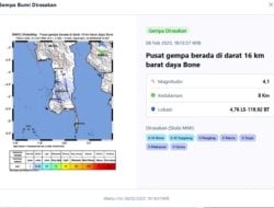 BMKG Konfirmasi Ada Gempa di Barat Daya Bone Sulsel, Warganet: Kukira Saya yang Oleng