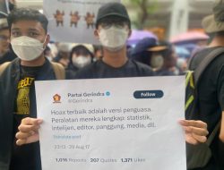 Kembali Viral Unggahan Gerindra ‘Hoax Terbaik adalah Versi Penguasa’