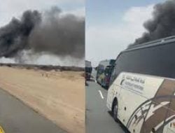 Bus Bawa Rombongan Umrah Kecelakaan, 6 Orang Meninggal Dunia