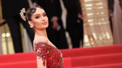 Penampilan Cinta Laura Kiehl di karpet merah festival film Cannes, Prancis. ANTARA/HO L’Oréal Paris Indonesia)