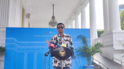 Calon Dirjen Pajak Kementerian Keuangan Bimo Wijayanto memberikan keterangan di Istana Kepresidenan Jakarta, Selasa (20/5/2025). ANTARA/Mentari Dwi Gayati