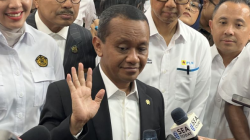 Menteri Energi dan Sumber Daya Mineral (ESDM) Bahlil Lahadalia memberi keterangan ketika ditemui setelah konferensi pers RUPTL PLN 2025–2034 di Kantor Kementerian ESDM, Jakarta, Senin (26/5/2025). ANTARA/Putu Indah Savitri