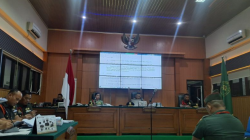 Sidang perdana pembacaan surat dakwaan terhadap oknum TNI di Pengadilan Militer I-04 Palembang, Rabu (11/6/2025). ANTARA/Ahmad Rafli Baiduri