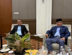 Bertemu Bahlil, Nurdin Halid Bahas Musda Golkar Sulsel