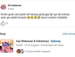 Ribuan Orang Gabung Grup ‘Gay Makassar’, Muhammadiyah: Bisa Timbulkan Bencana
