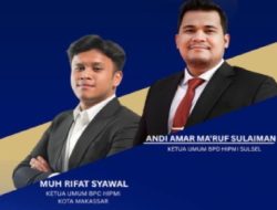 Keponakan Bupati Soppeng Nakhodai BPC HIPMI Makassar, Begini Komitmennya
