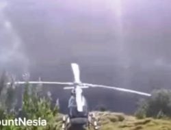 Pendaki Swiss Selamat di Rinjani, Lokasi Jatuh Beda dengan WNA Brasil, Helikopter Menjemput