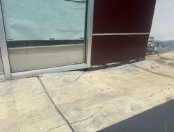 Lantai Perpustakaan di Pangkep Amblas, Padahal Baru Sepekan Diresmikan Bupati