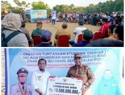 Gubernur Sulsel Serahkan Bantuan Keuangan Rp10,5 M ke Pemkab Maros, Fokus Pembangunan Jembatan dan Lapangan Bola Gollae